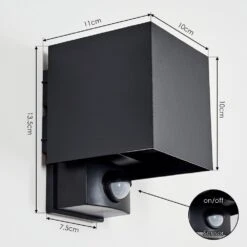 Almodofa Außenwandleuchte Schwarz, 1-flammig, Bewegungsmelder -LEDVANCE Verkäufe almodofa aussenwandleuchte h3741955 3