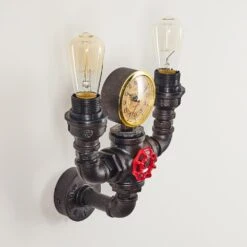 Amal Wandleuchte Mit Uhr Schwarz, 2-flammig -LEDVANCE Verkäufe amal wandleuchte mit uhr h3080757 14