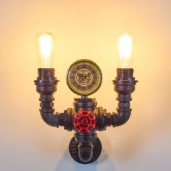 Amal Wandleuchte Mit Uhr Schwarz, 2-flammig -LEDVANCE Verkäufe amal wandleuchte mit uhr h3080757 2