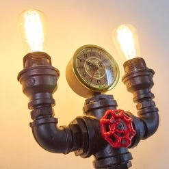 Amal Wandleuchte Mit Uhr Schwarz, 2-flammig -LEDVANCE Verkäufe amal wandleuchte mit uhr h3080757 3