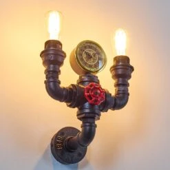 Amal Wandleuchte Mit Uhr Schwarz, 2-flammig -LEDVANCE Verkäufe amal wandleuchte mit uhr h3080757 4