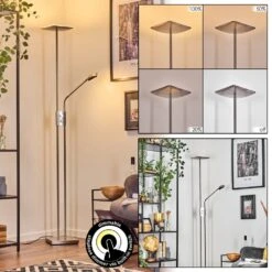 Antra Stehleuchte LED Nickel-Matt, 1-flammig