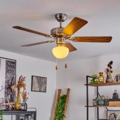 Apiao Deckenventilator Braun, Holzoptik, Silber, 1-flammig -LEDVANCE Verkäufe apiao deckenventilator h3605707 6