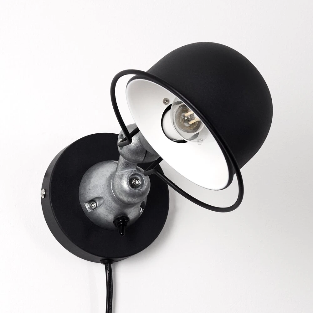 Arild Wandleuchte Schwarz, Silber, 1-flammig 11 Arild Wandleuchte Schwarz, Silber, 1-flammig – Bild 11