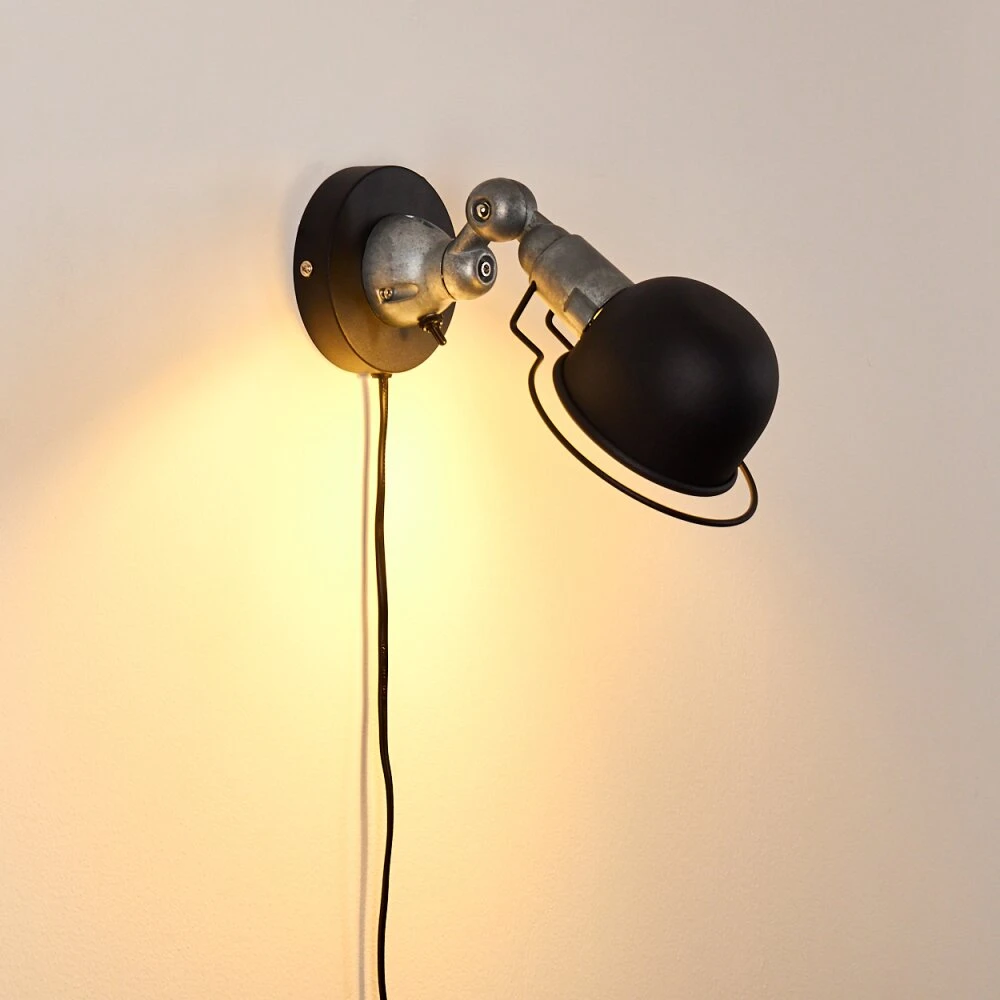 Arild Wandleuchte Schwarz, Silber, 1-flammig 16 Arild Wandleuchte Schwarz, Silber, 1-flammig – Bild 16