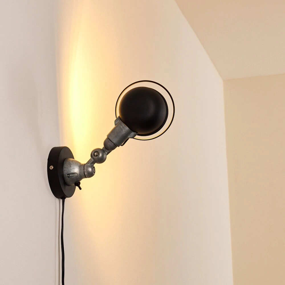 Arild Wandleuchte Schwarz, Silber, 1-flammig 8 Arild Wandleuchte Schwarz, Silber, 1-flammig – Bild 8