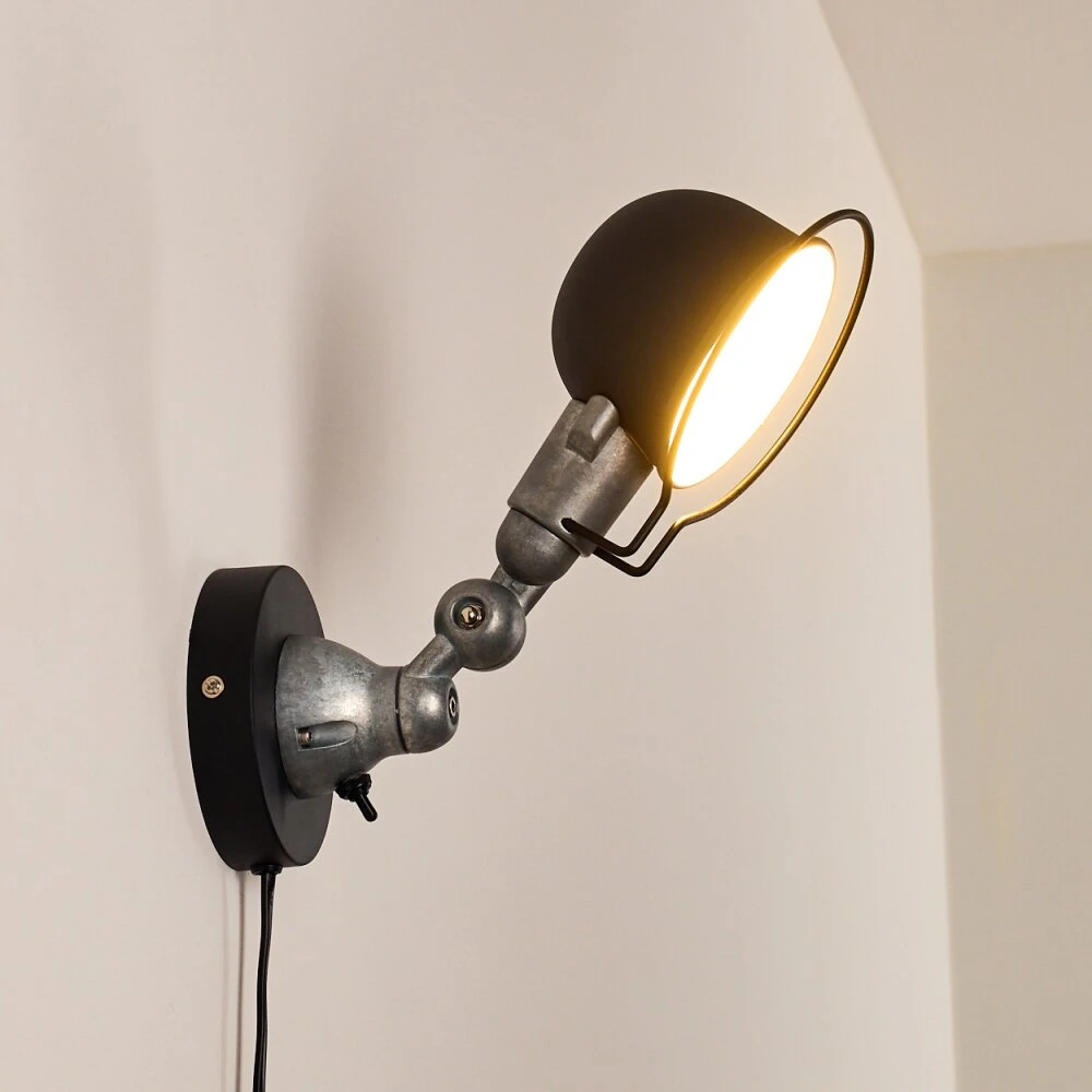 Arild Wandleuchte Schwarz, Silber, 1-flammig 10 Arild Wandleuchte Schwarz, Silber, 1-flammig – Bild 10