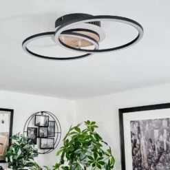 Audouin Deckenleuchte LED Holzoptik, Schwarz, 1-flammig, Fernbedienung -LEDVANCE Verkäufe audouin deckenleuchte h3682586 4