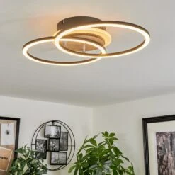 Audouin Deckenleuchte LED Holzoptik, Schwarz, 1-flammig, Fernbedienung -LEDVANCE Verkäufe audouin deckenleuchte h3682586 6