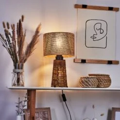 Balifoudray Tischleuchte Naturfarben, Schwarz, 1-flammig -LEDVANCE Verkäufe balifoudray tischleuchte h3535103 10