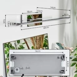Banek Spiegelleuchte LED Chrom, 1-flammig, Farbwechsler 13 Banek Spiegelleuchte LED Chrom, 1-flammig, Farbwechsler -LEDVANCE Verkäufe banek spiegelleuchte h9028017 3