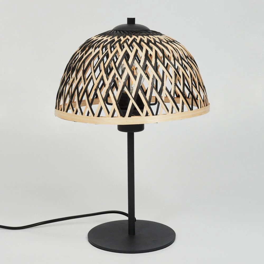 Barayn Tischleuchte Naturfarben, Schwarz, 1-flammig 8 Barayn Tischleuchte Naturfarben, Schwarz, 1-flammig – Bild 8