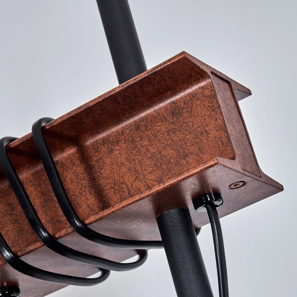 Barbengo Stehleuchte Rostfarben, Schwarz, 2-flammig 3 Barbengo Stehleuchte Rostfarben, Schwarz, 2-flammig – Bild 3