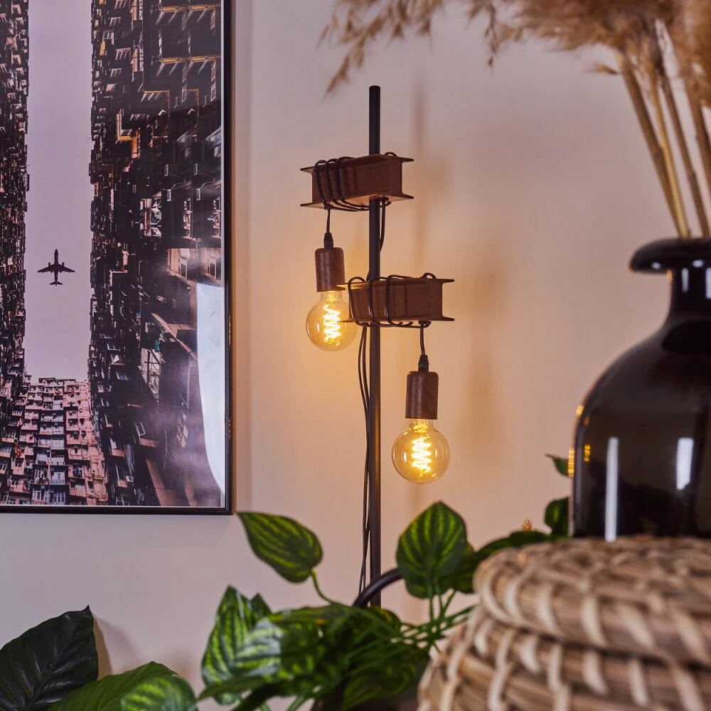 Barbengo Stehleuchte Rostfarben, Schwarz, 2-flammig 7 Barbengo Stehleuchte Rostfarben, Schwarz, 2-flammig – Bild 7