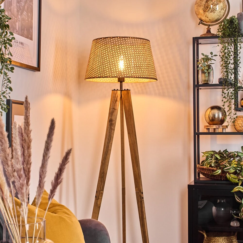 Barcos Stehleuchte 45 Cm Naturfarben, Schwarz, 1-flammig 7 Barcos Stehleuchte 45 Cm Naturfarben, Schwarz, 1-flammig – Bild 7