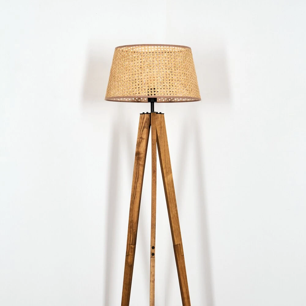 Barcos Stehleuchte 45 Cm Naturfarben, Schwarz, 1-flammig 8 Barcos Stehleuchte 45 Cm Naturfarben, Schwarz, 1-flammig – Bild 8