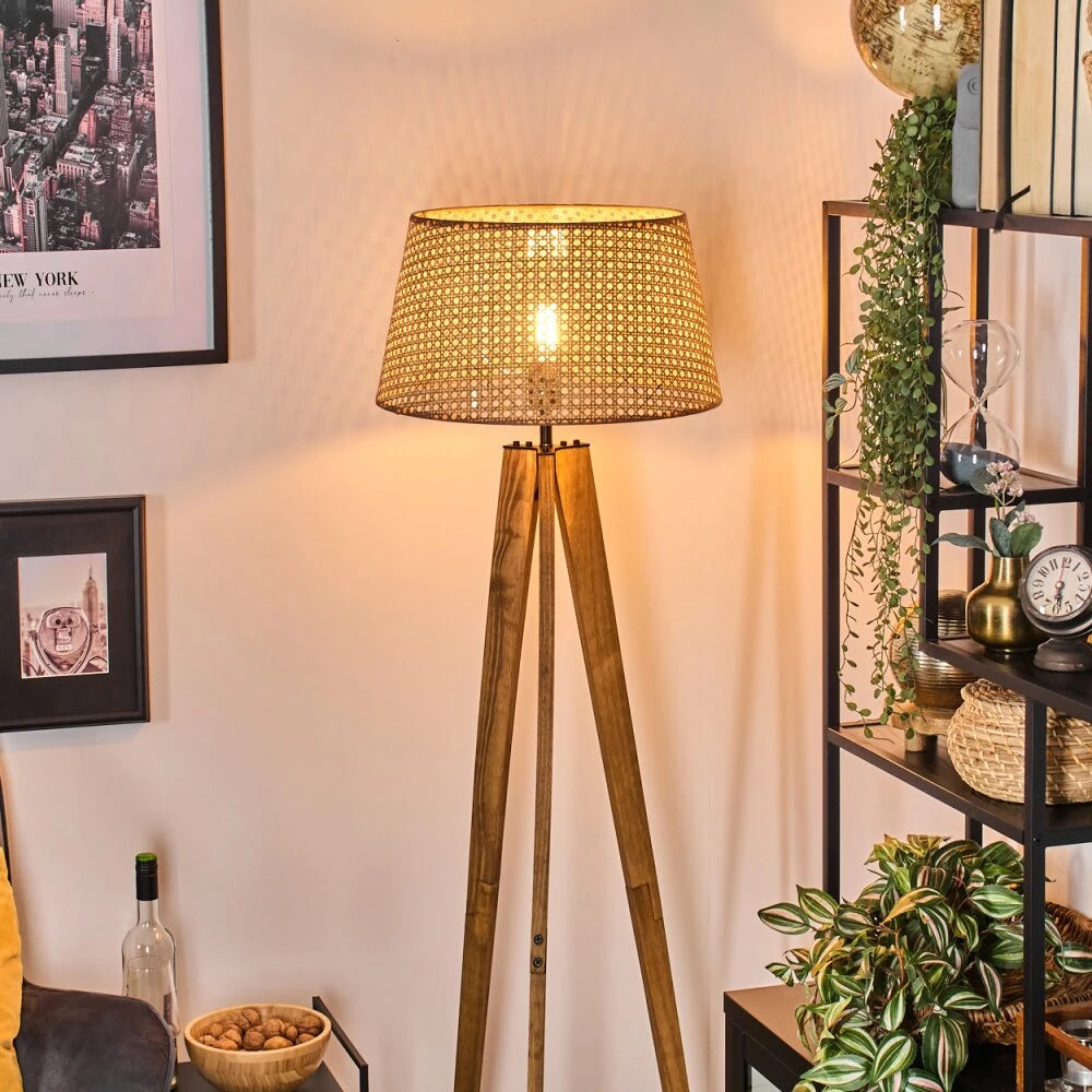 Barcos Stehleuchte 45 Cm Naturfarben, Schwarz, 1-flammig 9 Barcos Stehleuchte 45 Cm Naturfarben, Schwarz, 1-flammig – Bild 9