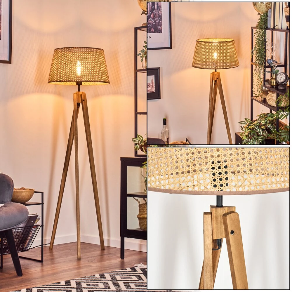 Barcos Stehleuchte 45 Cm Naturfarben, 1-flammig 1 Barcos Stehleuchte 45 Cm Naturfarben, 1-flammig