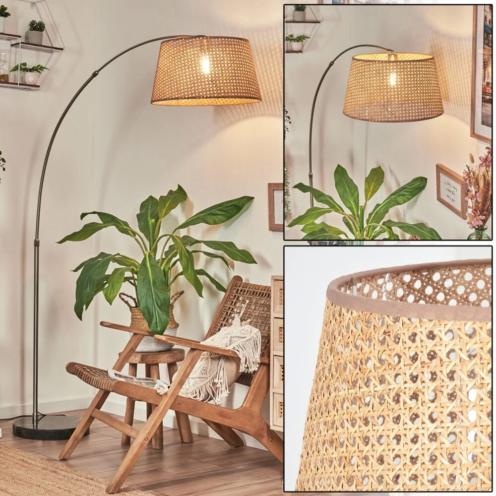 Barcos Stehleuchte 45 Cm Nickel-Matt, Schwarz, 1-flammig 1 Barcos Stehleuchte 45 Cm Nickel-Matt, Schwarz, 1-flammig