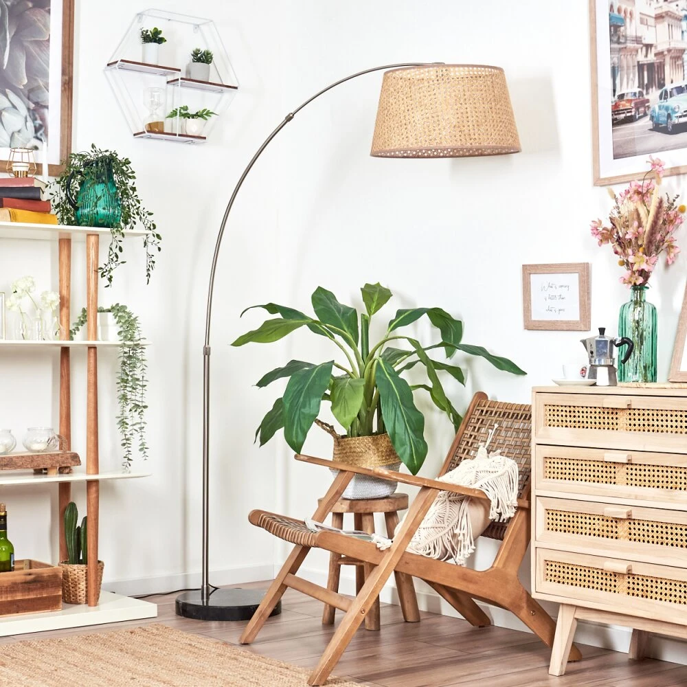 Barcos Stehleuchte 45 Cm Nickel-Matt, Schwarz, 1-flammig 2 Barcos Stehleuchte 45 Cm Nickel-Matt, Schwarz, 1-flammig – Bild 2