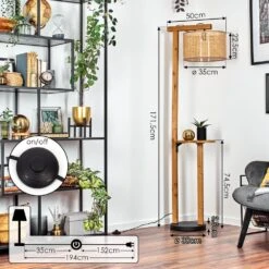 Barcos Stehleuchte 50 Cm Naturfarben, Schwarz, 1-flammig -LEDVANCE Verkäufe barcos stehleuchte 50 cm h3824696 3