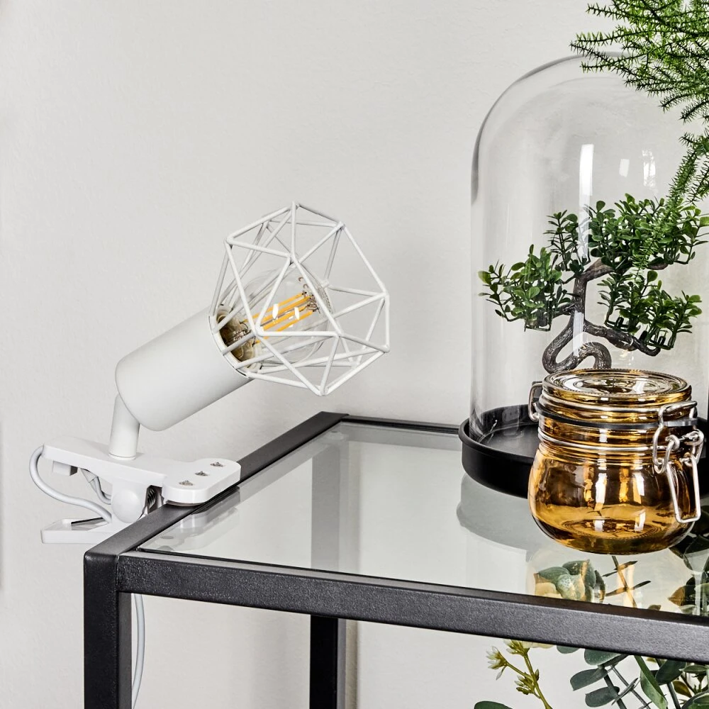 Baripada Klemmleuchte Weiß, 1-flammig 2 Baripada Klemmleuchte Weiß, 1-flammig – Bild 2