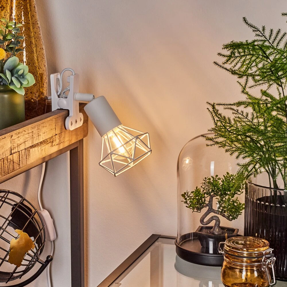 Baripada Klemmleuchte Weiß, 1-flammig 7 Baripada Klemmleuchte Weiß, 1-flammig – Bild 7