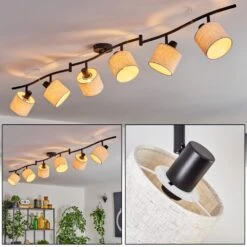 Bassagoda Deckenleuchte Schwarz, 6-flammig