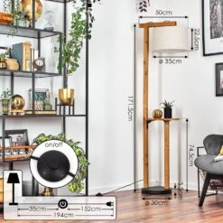 Bassagoda Stehleuchte 35 Cm Naturfarben, Schwarz, 1-flammig -LEDVANCE Verkäufe bassagoda stehleuchte 35 cm h3817919 3