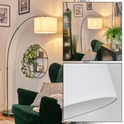 Bassagoda Stehleuchte 35 Cm Nickel-Matt, Schwarz, 1-flammig