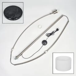 Bassagoda Stehleuchte 35 Cm Nickel-Matt, Schwarz, 1-flammig -LEDVANCE Verkäufe bassagoda stehleuchte 35 cm h3959596 4