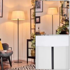 Bassagoda Stehleuchte 45 Cm Schwarz, 1-flammig