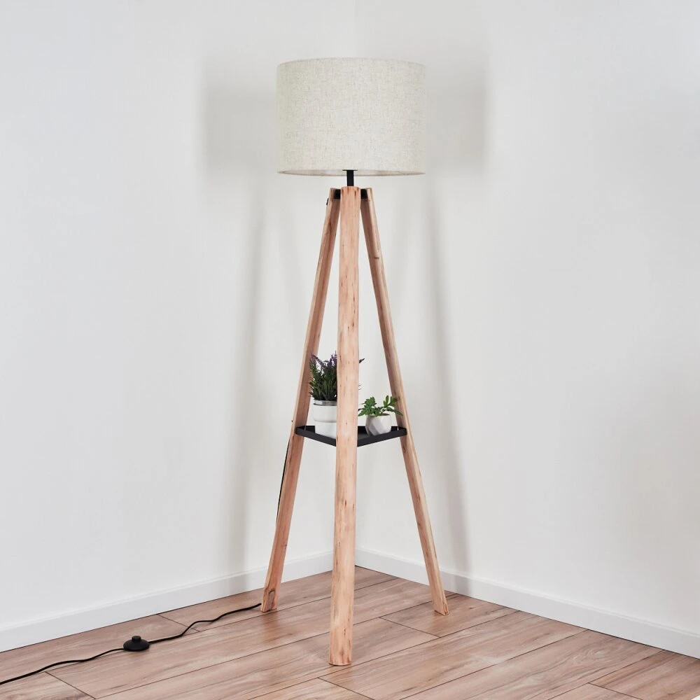 Bassagoda Stehleuchte Naturfarben, Schwarz, 1-flammig 8 Bassagoda Stehleuchte Naturfarben, Schwarz, 1-flammig – Bild 8