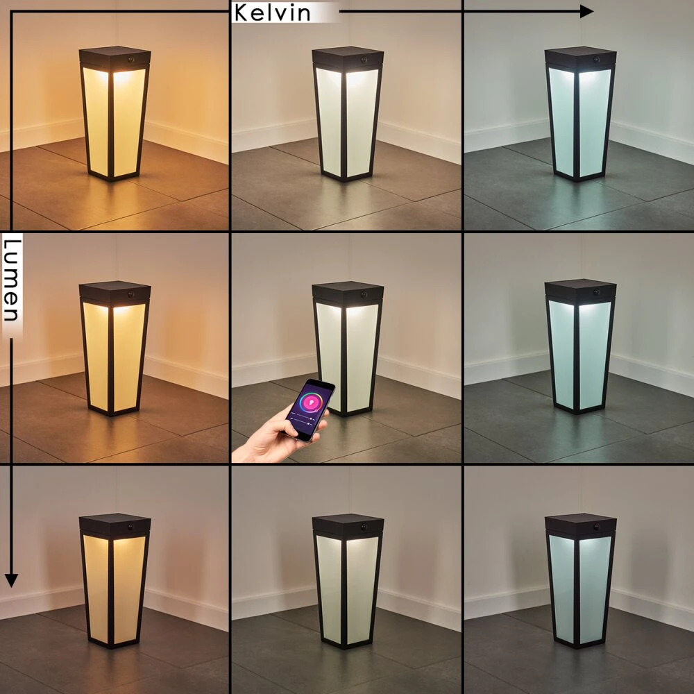 Begg Solar-Wegeleuchte LED Schwarz, 1-flammig, Bewegungsmelder, Farbwechsler 3 Begg Solar-Wegeleuchte LED Schwarz, 1-flammig, Bewegungsmelder, Farbwechsler – Bild 3