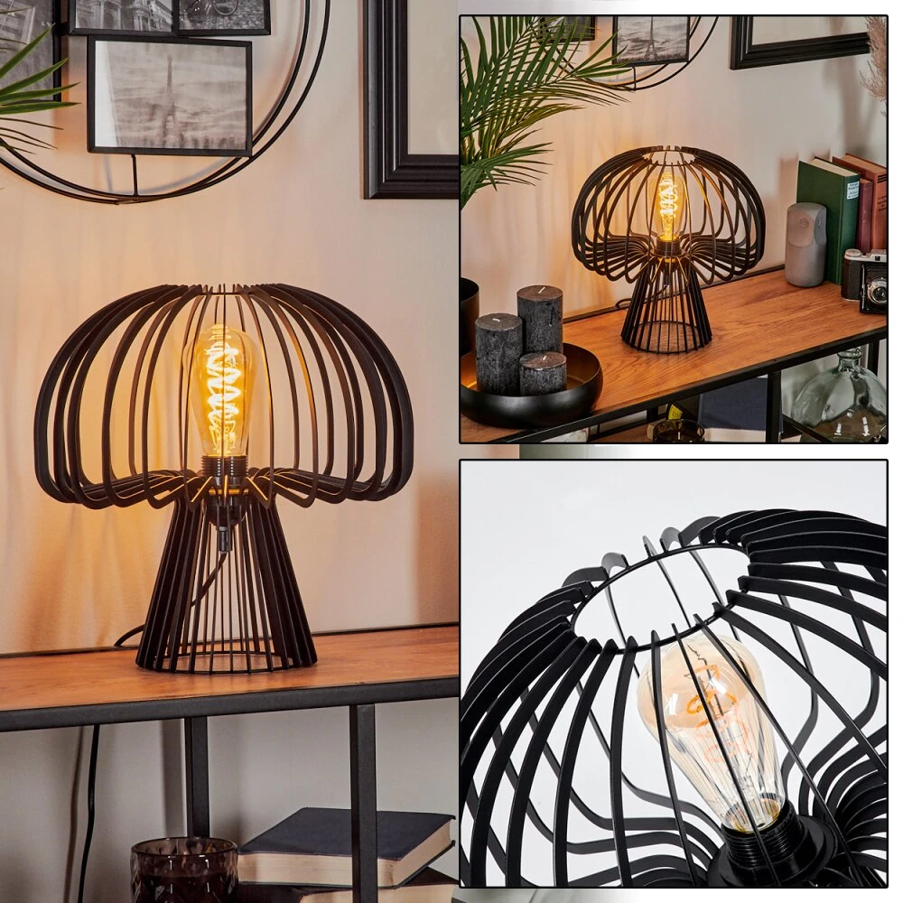 Berne Tischleuchte Schwarz, 1-flammig 1 Berne Tischleuchte Schwarz, 1-flammig