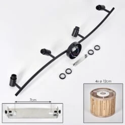 Bongal Deckenleuchte Schwarz, 4-flammig -LEDVANCE Verkäufe bongal deckenleuchte h3785003 4