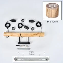 Bongal Hängeleuchte Naturfarben, Schwarz, 3-flammig -LEDVANCE Verkäufe bongal haengeleuchte h9036326 4