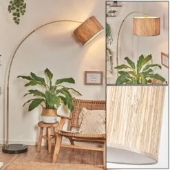 Bongal Stehleuchte 35 Cm Messing, Schwarz, 1-flammig