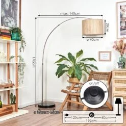 Bongal Stehleuchte 40 Cm Nickel-Matt, Schwarz, 1-flammig -LEDVANCE Verkäufe bongal stehleuchte 40 cm h3962756 3