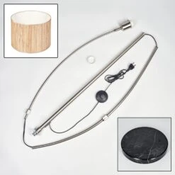 Bongal Stehleuchte 40 Cm Nickel-Matt, Schwarz, 1-flammig -LEDVANCE Verkäufe bongal stehleuchte 40 cm h3962756 4