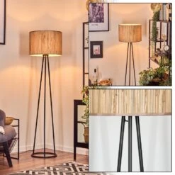 Bongal Stehleuchte Schwarz, 1-flammig