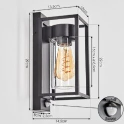 Boucinho Außenwandleuchte Klar, 1-flammig, Bewegungsmelder -LEDVANCE Verkäufe boucinho aussenwandleuchte h3742211 3