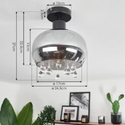 Boudry Deckenleuchte Schwarz, 1-flammig -LEDVANCE Verkäufe boudry deckenleuchte h3631546 3