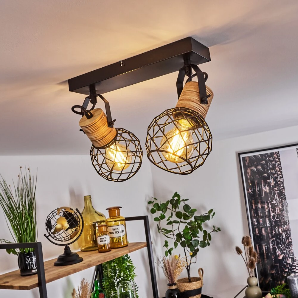 Bridgeport Deckenleuchte Schwarz, 2-flammig 1 Bridgeport Deckenleuchte Schwarz, 2-flammig