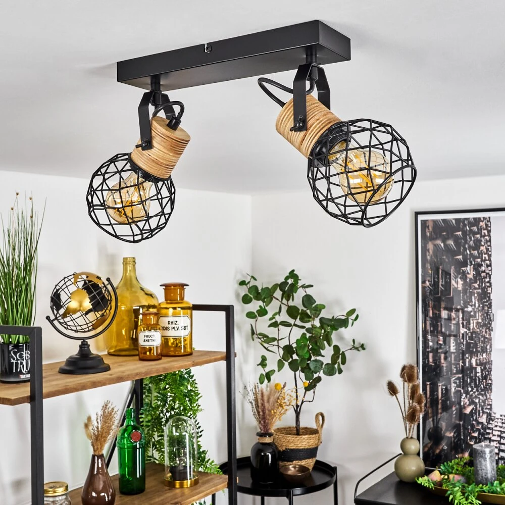 Bridgeport Deckenleuchte Schwarz, 2-flammig 12 Bridgeport Deckenleuchte Schwarz, 2-flammig – Bild 12