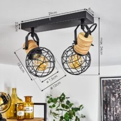 Bridgeport Deckenleuchte Schwarz, 2-flammig 15 Bridgeport Deckenleuchte Schwarz, 2-flammig -LEDVANCE Verkäufe bridgeport deckenleuchte h3558478 3