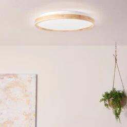 Brilliant Alson Deckenleuchte LED Braun, Weiß, 1-flammig, Fernbedienung -LEDVANCE Verkäufe brilliant alson deckenleuchte g99787 75 2