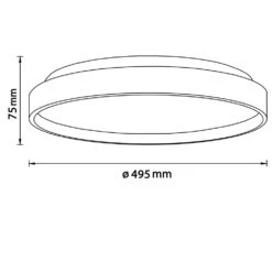 Brilliant Alson Deckenleuchte LED Braun, Weiß, 1-flammig, Fernbedienung -LEDVANCE Verkäufe brilliant alson deckenleuchte g99787 75 7