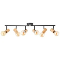 Brilliant Kerry Deckenleuchte Naturfarben, Schwarz, 6-flammig 11 Brilliant Kerry Deckenleuchte Naturfarben, Schwarz, 6-flammig -LEDVANCE Verkäufe brilliant kerry deckenleuchte 99716 76 3