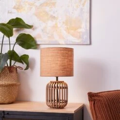 Brilliant Leuchten Woodrow Tischleuchte Naturfarben, 1-flammig -LEDVANCE Verkäufe brilliant leuchten woodrow tischleuchte 93148 09 3